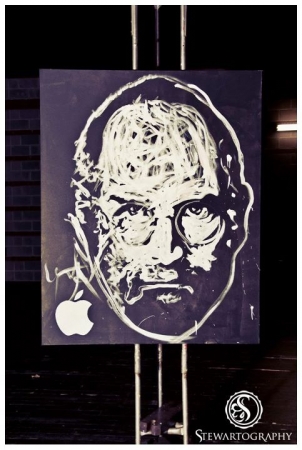 Steve Jobs Tribute Painting - Aaron Kizer