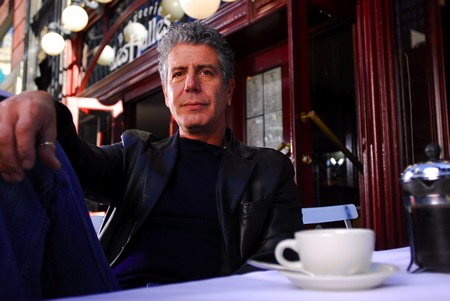 Celebrity chefs Anthony Bourdain and Eric Ripert square off in Good Vs. Evil at 