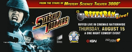 Tonight: RiffTrax Live skewers 'Starship Troopers'