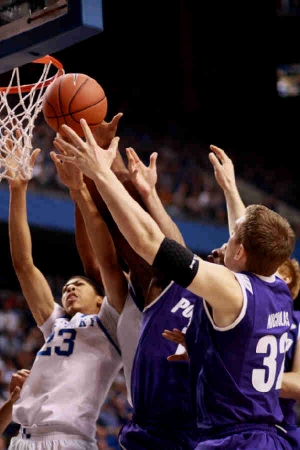 Davis fights hard for his rebounds