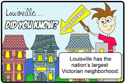 Weekly cartoon illustrating facts about Louisville