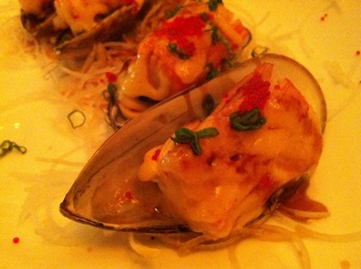 Baked Mussels at Hanabi