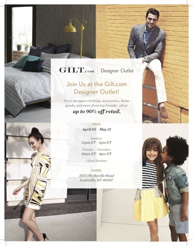 Gilt.com Retail Outlet Pop-Up Shop